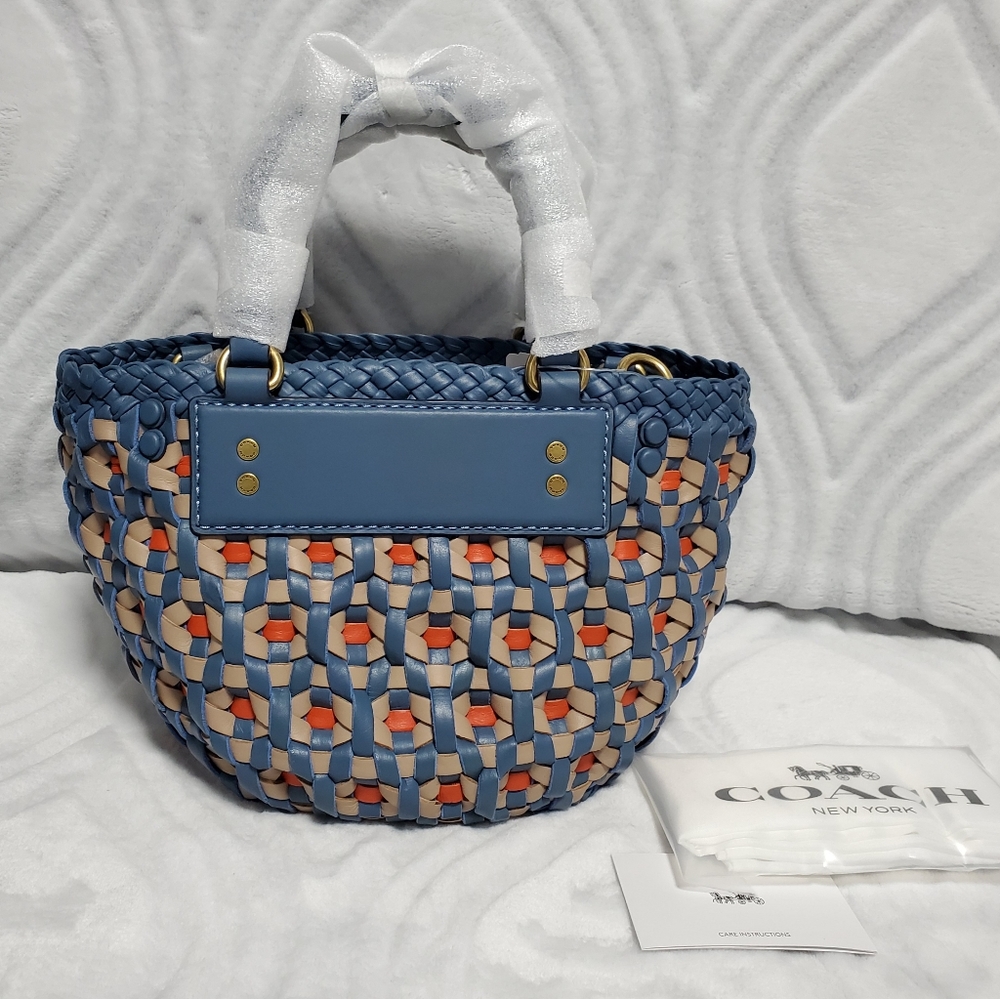 ❌SOLD❌ Coach 1941 Woven Tote 16 - Picture 9 of 10